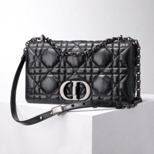 Replica Dior Caro Bag Diamond Black - 1:1 designer replica handbag