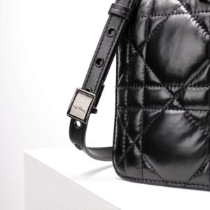 Replica Dior Caro Bag Diamond Black - ultra-realistic fake designer tote