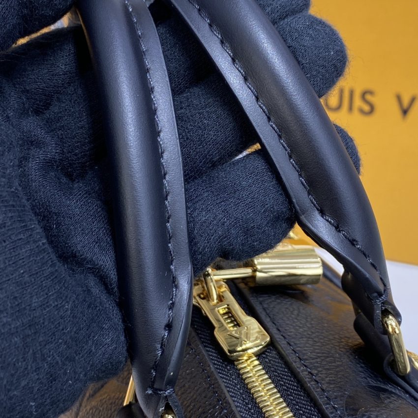 Replica Louis Vuitton Speedy Bandouliere 20 Full Black - authentic-look luxury purse replica
