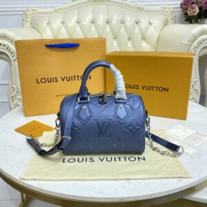 Replica Louis Vuitton Speedy Bandouliere 20 Dark Blue - near-authentic luxury replica handbag