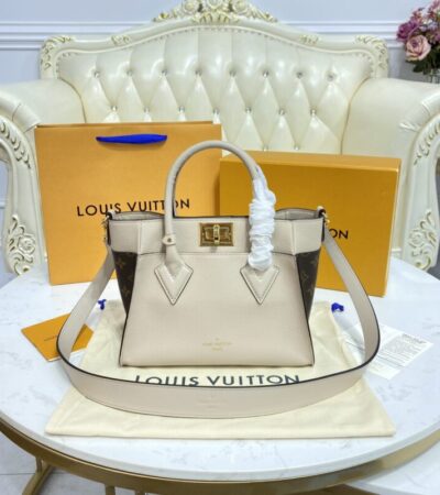 Replica Louis Vuitton On My Side PM Beige - high-end fake designer purse