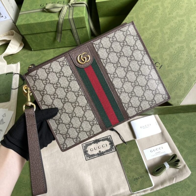 Replica Gucci Ophidia Web Clutch - high-accuracy replica luxury purse