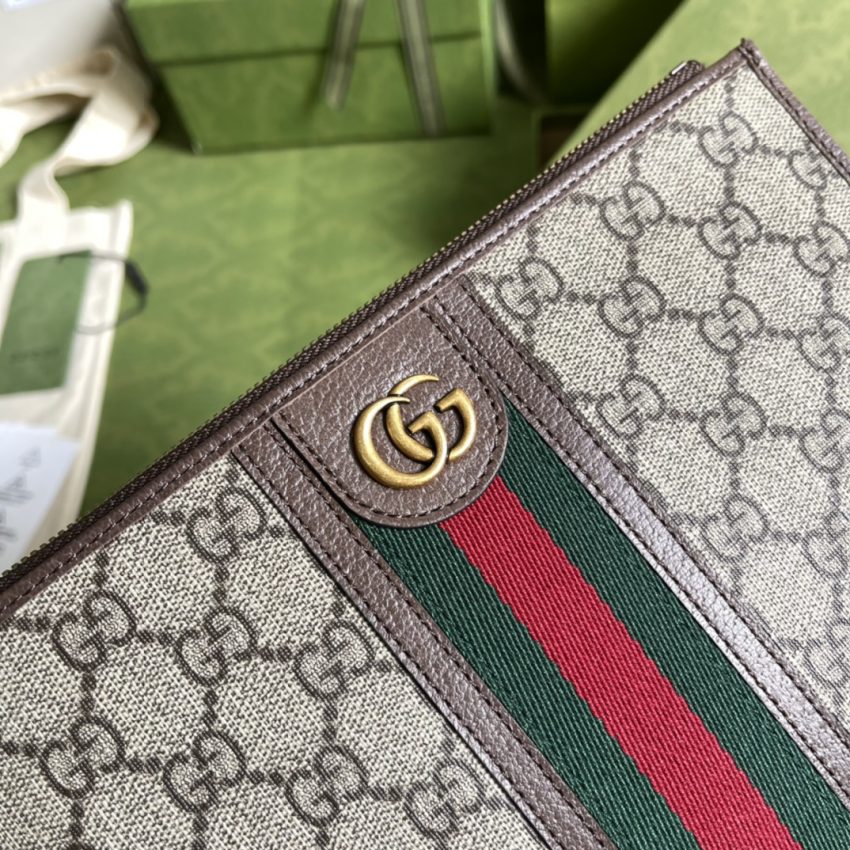 Replica Gucci Ophidia Web Clutch - top-tier luxury replica shoulder bag
