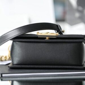 Replica CHANEL Le Boy Black - best quality luxury bag dupe