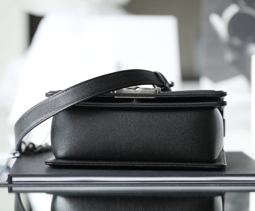 Replica CHANEL Le Boy Black Small - premium 1:1 fake handbag model