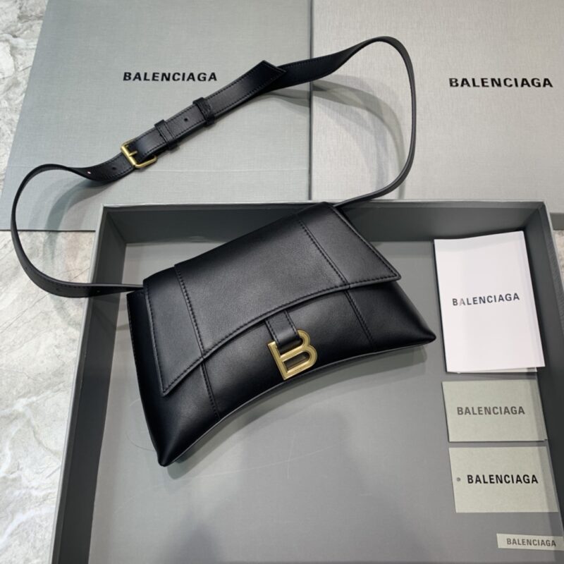 Replica Balenciaga Hourglass Mini Black - ultra-realistic fake designer tote