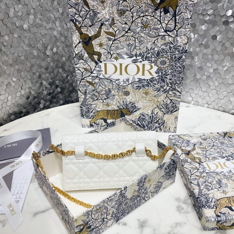 Replica Dior Miss Caro Pouch White - top-tier luxury replica shoulder bag