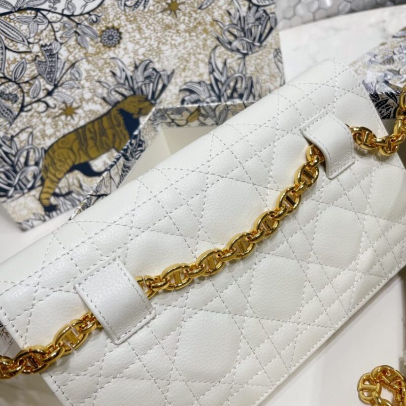 Replica Dior Miss Caro Pouch White - top-rated replica designer bag