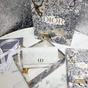 Replica Dior Miss Caro Pouch White - elite superclone designer purse