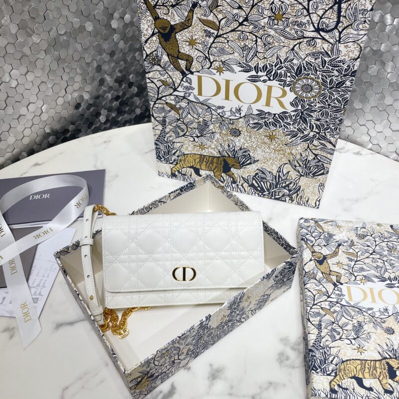 Replica Dior Miss Caro Pouch White - elite superclone designer purse