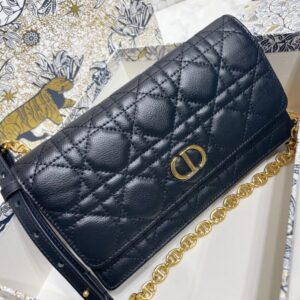 Replica Dior Miss Caro Pouch Black - high-quality designer bag clone