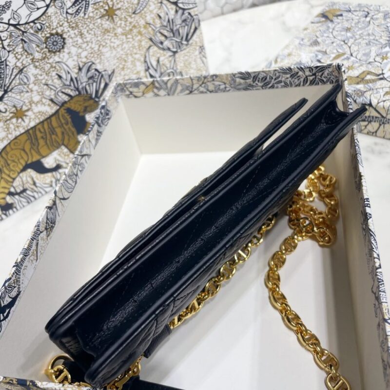 Replica Dior Miss Caro Pouch Black - authentic-look luxury purse replica