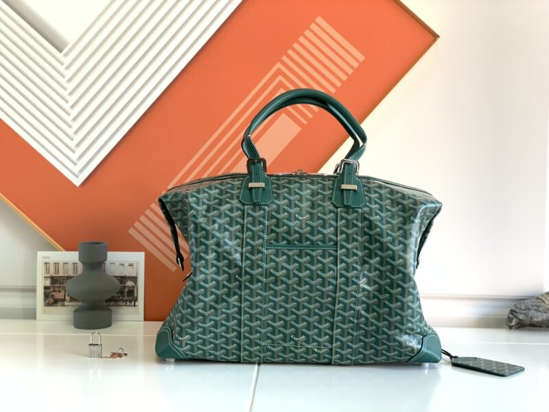 Replica Goyard Bowling 45 Bag Green - premium-grade designer purse dupe
