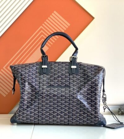 Replica Goyard Bowling 45 Dark Brown - near-authentic luxury replica handbag