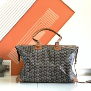 Replica Goyard Bowling 45 Bag Brown - high-end fake designer purse