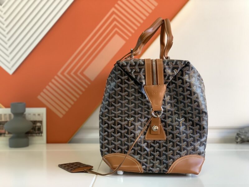 Replica Goyard Bowling 45 Bag Brown - ultra-realistic fake designer tote