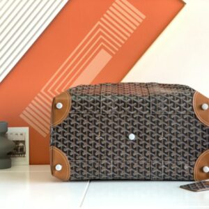 Replica Goyard Bowling 45 Bag Brown - premium-grade designer purse dupe