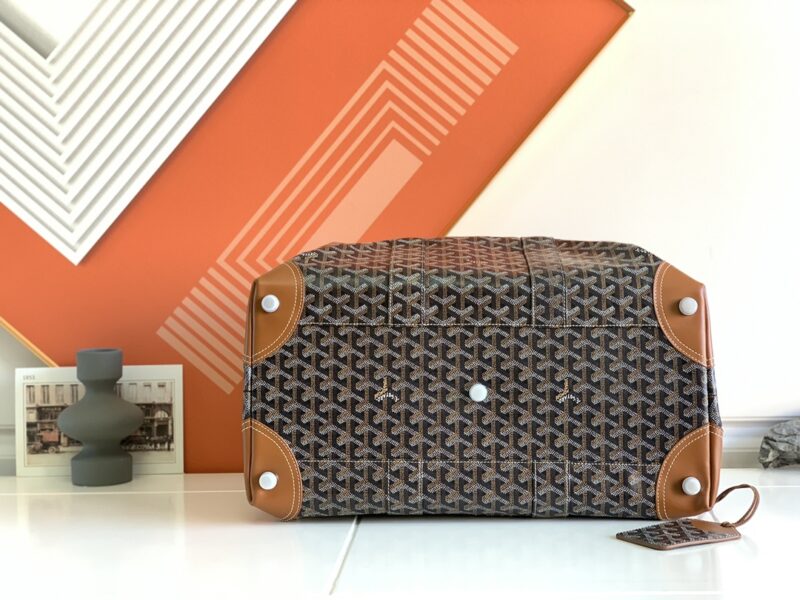Replica Goyard Bowling 45 Bag Brown - premium-grade designer purse dupe
