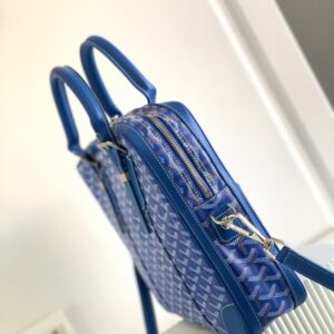 Replica Goyard Ambassade Briefcase Blue - 1:1 designer replica handbag