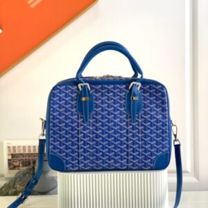 Replica Goyard Ambassade Briefcase Blue - authentic-look luxury purse replica