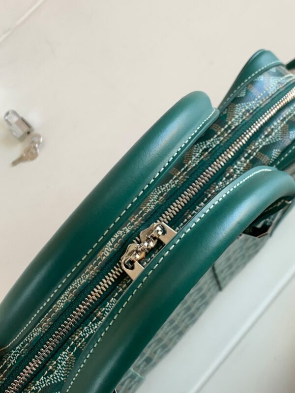 Replica Goyard Ambassade Briefcase Green - high-quality designer bag clone