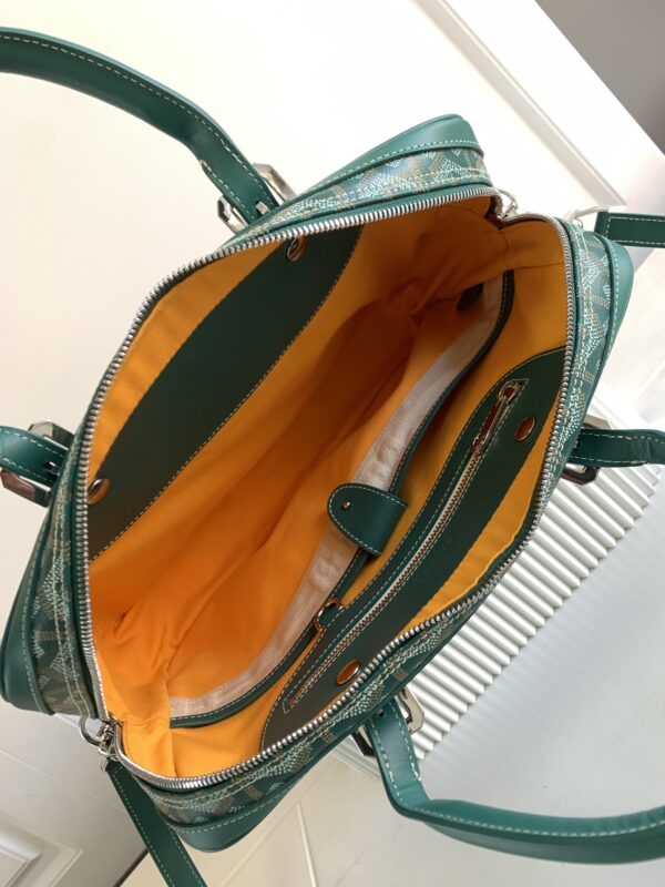 Replica Goyard Ambassade Briefcase Green - high-quality designer bag clone