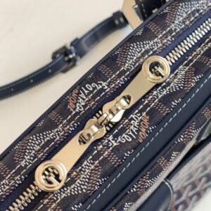 Replica Goyard Ambassade Briefcase Dark Blue - high-end fake designer purse