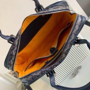 Replica Goyard Ambassade Briefcase Dark Blue - authentic-look luxury purse replica