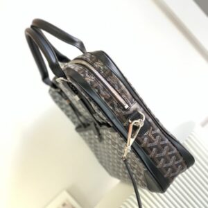Replica Goyard Ambassade Briefcase Dark Brown - 1:1 designer replica handbag