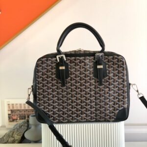 Replica Goyard Ambassade Briefcase Dark Brown - ultra-realistic fake designer tote