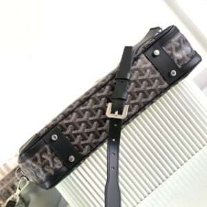 Replica Goyard Ambassade Briefcase Dark Brown - high-quality designer bag clone
