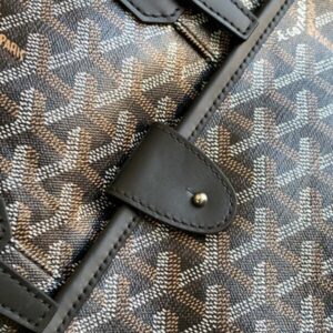 Replica Goyard Ambassade Briefcase Dark Brown - high-accuracy replica luxury purse