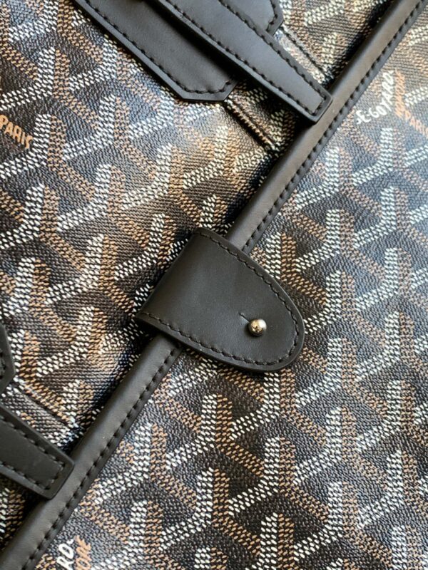 Replica Goyard Ambassade Briefcase Dark Brown - high-accuracy replica luxury purse