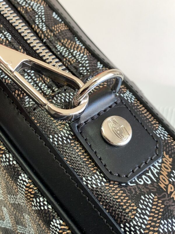 Replica Goyard Ambassade Briefcase Dark Brown - elite superclone designer purse