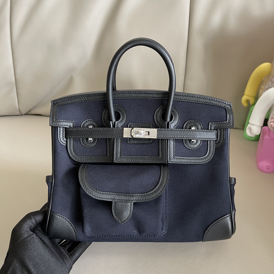 Replica Hermes Birkin Royal Blue Cargo - ultra-realistic fake designer tote