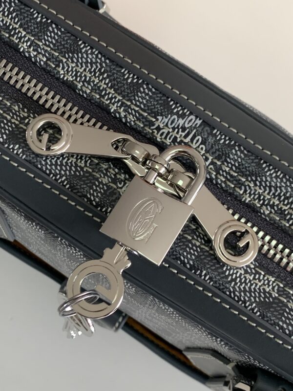 Replica Goyard Ambassade Briefcase Grey - premium-grade designer purse dupe