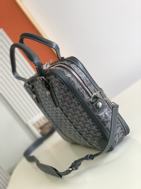 Replica Goyard Ambassade Briefcase Grey - 1:1 designer replica handbag