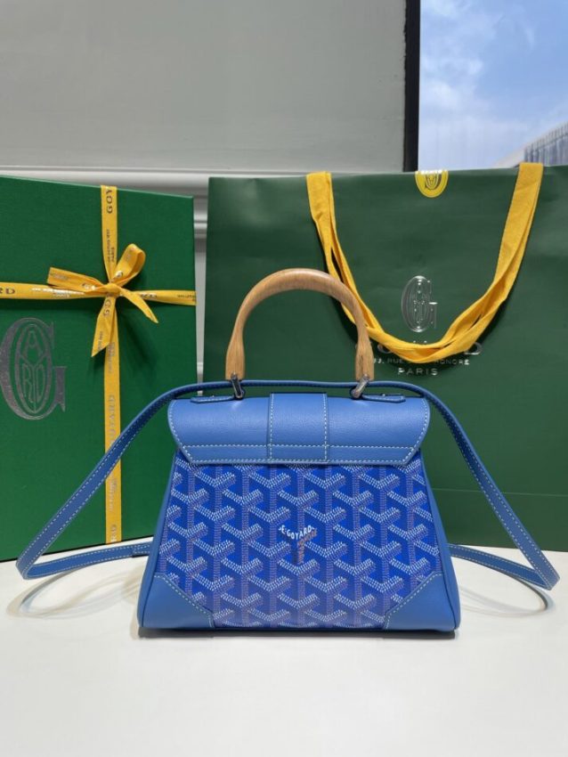 Replica Goyard Saigon Souple Mini Blue - premium 1:1 fake handbag model