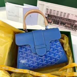 Replica Goyard Saigon Souple Mini Blue - high-quality designer bag clone