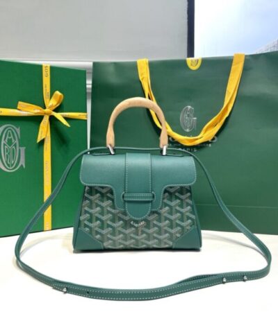 Replica Goyard Saigon Souple Mini Green - premium 1:1 fake handbag model