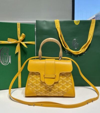 Replica Goyard Saigon Souple Mini Yellow - 1:1 designer replica handbag