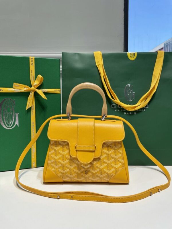 Replica Goyard Saigon Souple Mini Yellow - 1:1 designer replica handbag