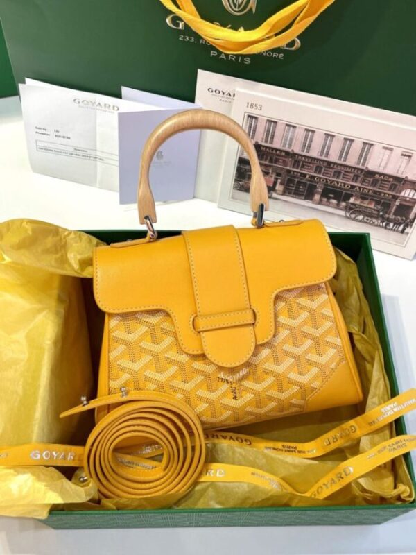 Replica Goyard Saigon Souple Mini Yellow - premium 1:1 fake handbag model