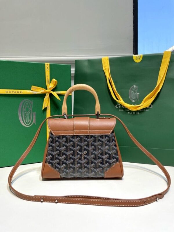 Replica Goyard Saigon Souple Mini Brown - authentic-look luxury purse replica