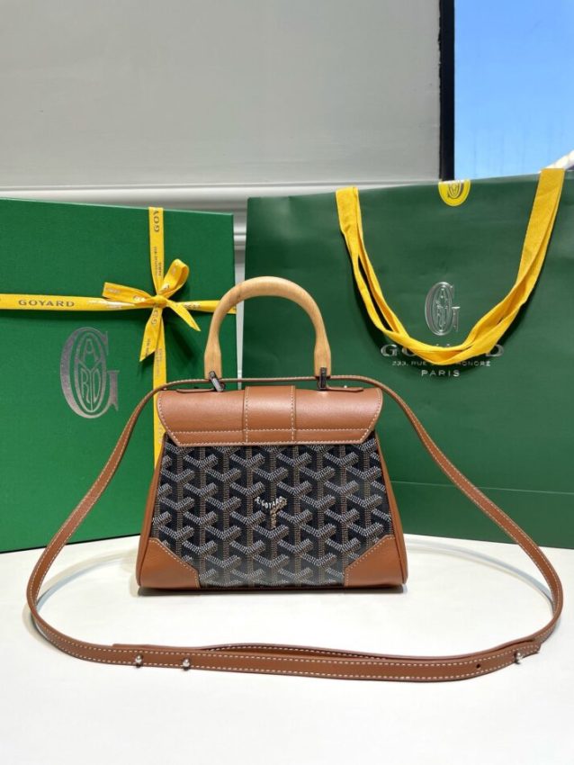 Replica Goyard Saigon Souple Mini Brown - authentic-look luxury purse replica