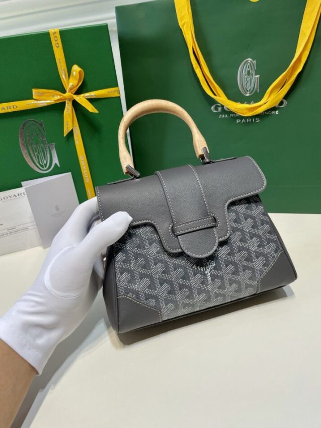 Replica Goyard Saigon Souple Mini Grey - near-authentic luxury replica handbag