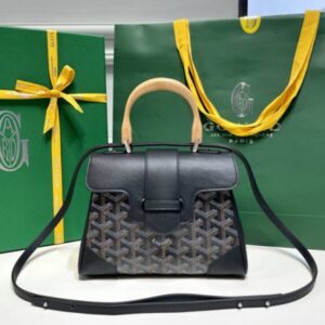 Replica Goyard Saigon Souple Mini Black - premium 1:1 fake handbag model