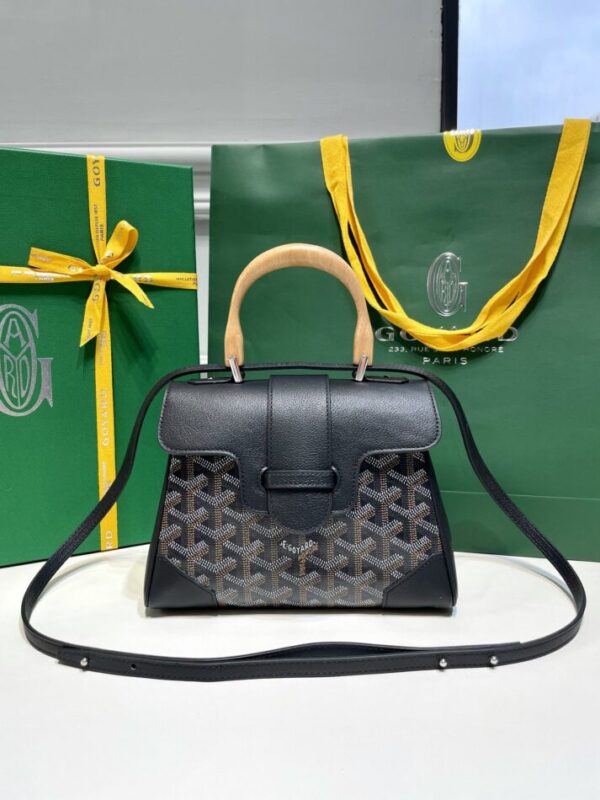 Replica Goyard Saigon Souple Mini Black - premium 1:1 fake handbag model