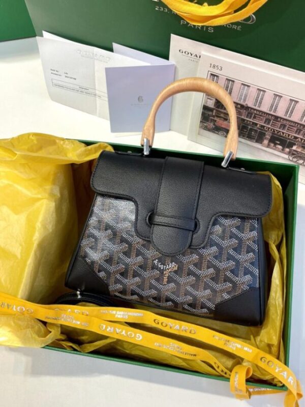 Replica Goyard Saigon Souple Mini Black - 1:1 designer replica handbag