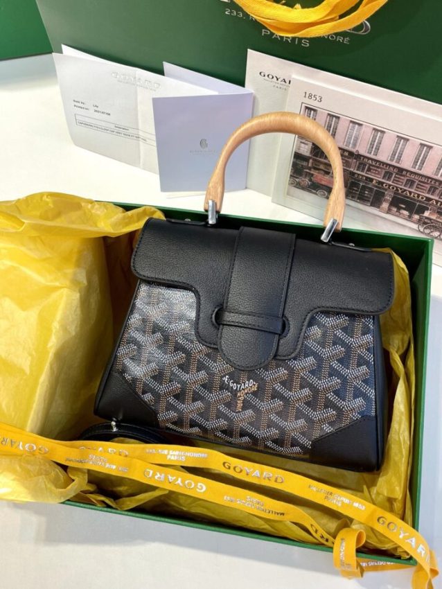 Replica Goyard Saigon Souple Mini Black - 1:1 designer replica handbag